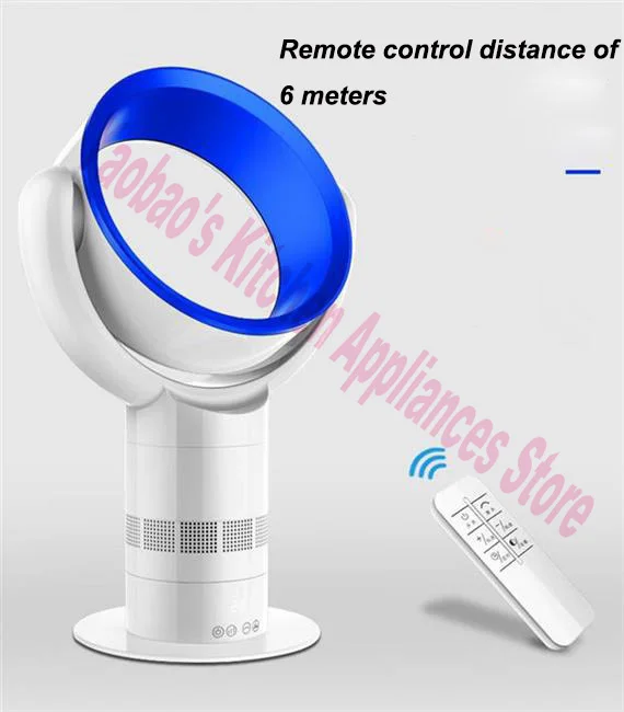 Household Office Fan Desktop Quiet Large Bladeless Touch Bladeless Screen Safe Ground Remote Control Timing Tower Fan 220V/110V