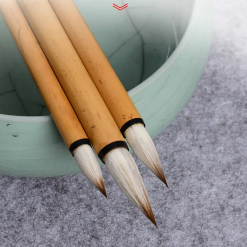 Calligraphy Brushes Chinese Wolf Woolen Hair Brush Pen Regular Script Calligraphy Painting Brush Pen Caligrafia Tinta China