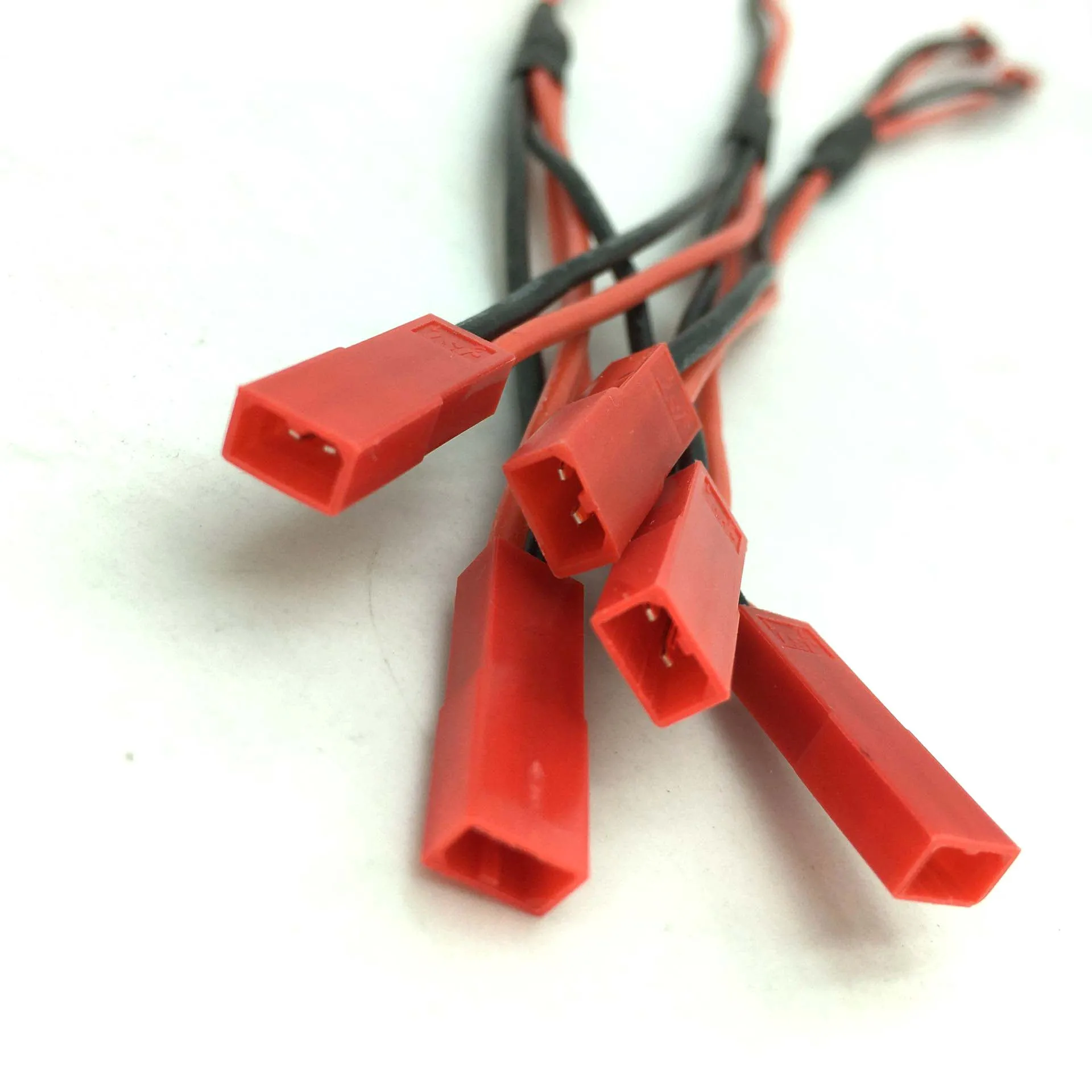 50PCS 10PCS 2pcs cavo batteria Lipo RC maschio e femmina 1:2 Y Splitter 20AWG connettore cavo in Silicone JST