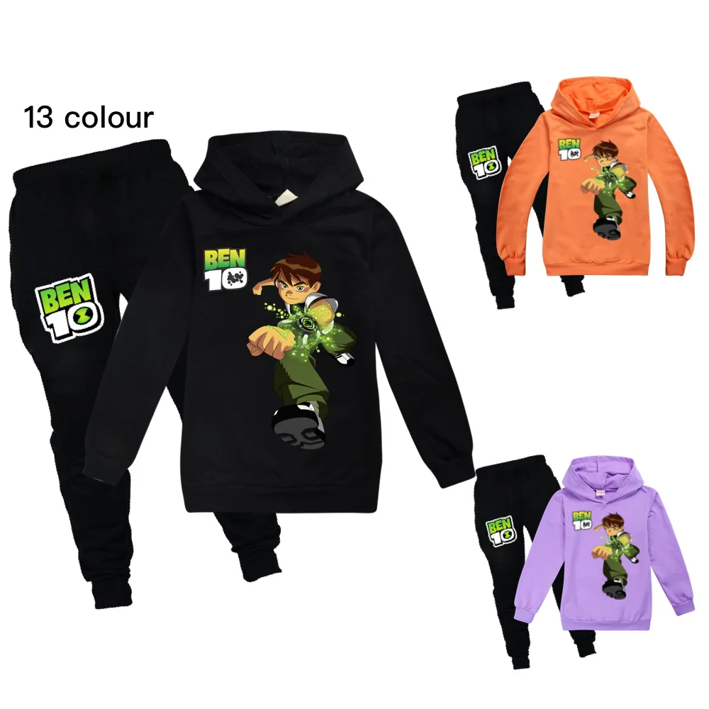 

Toddler Girl Fall Clothes 2021 Cotton Ben Little Kids 10 12 Year T Shirt Trousters Suit Boutique Clothes Boys Hooded Tops Pants