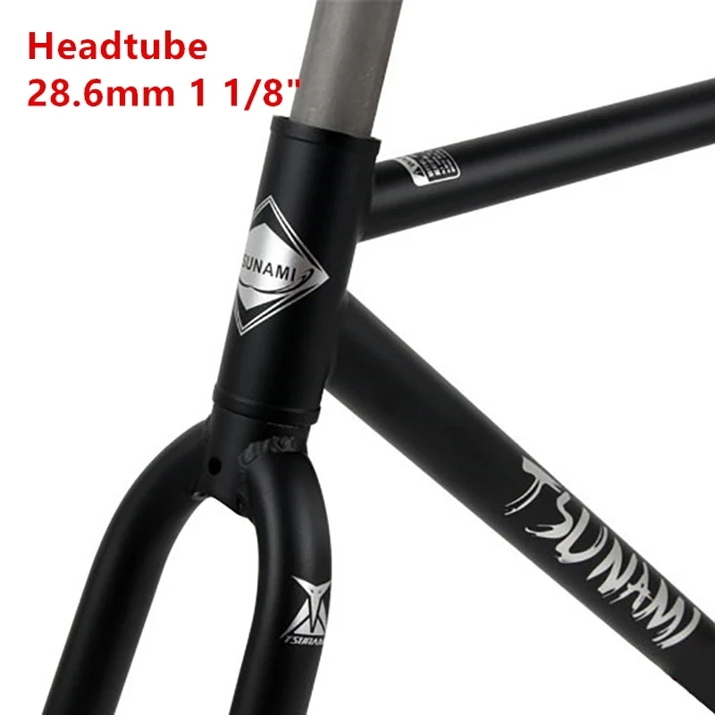 700C Bicycle Frame Chromium Molybdenum Steel Tsunami SNM4130 Fixed Gear Fixie Bike Frameset Cycling Parts