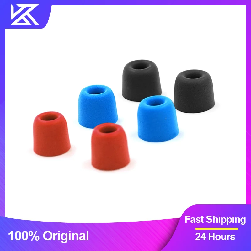 KZ Headset Ohr Pads 3 Paar (6PCS) lärm Isolieren Comfortble Speicher Schaum Ohr Tipps Earbuds Für Original In Kopfhörer Kopfhörer