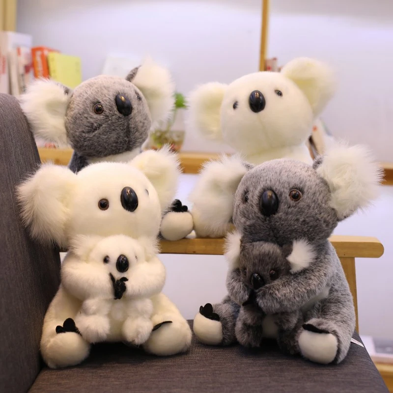 1pc Cute Australia National Mother and Child Koala Plush Toys kawaii Animal Koala Dolls Stuffed Toy Children Baby Birthday Gifts