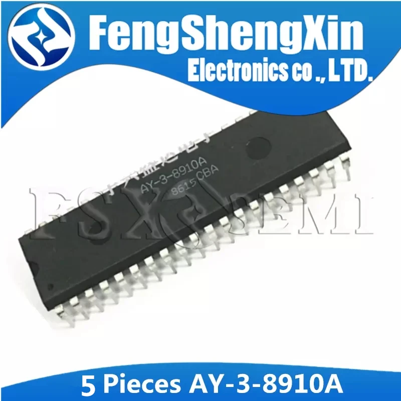 

5PCS AY-3-8910 DIP-40 AY-3-8910A AY38910A/P DIP Programmable Sound Generator