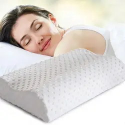 Neck Pillow Fiber Slow Rebound Memory Foam Pillow Cervical Health Care Orthopedic Latex Neck Foam Pillow 23