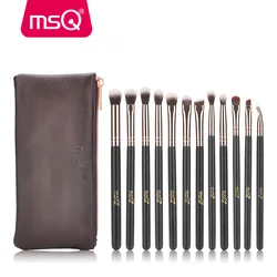 MSQ 12pcs Eyeshadow Makeup Brushes Set Concealer Eye Shadow Blending Eyeliner Dtail pincel maquiagem Rose Gold Make Up Brush