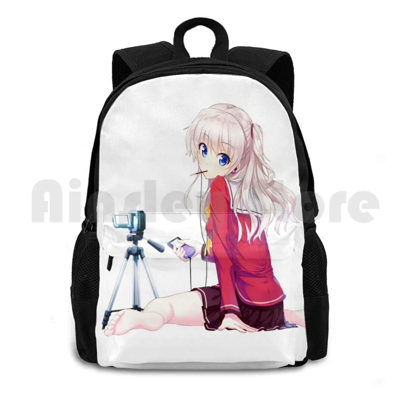 Charlotte , Nao Tomori Outdoor Hiking Backpack Waterproof Camping Travel Charlotte Anime Charlotte Anime Nao Tomori Tomori Cute