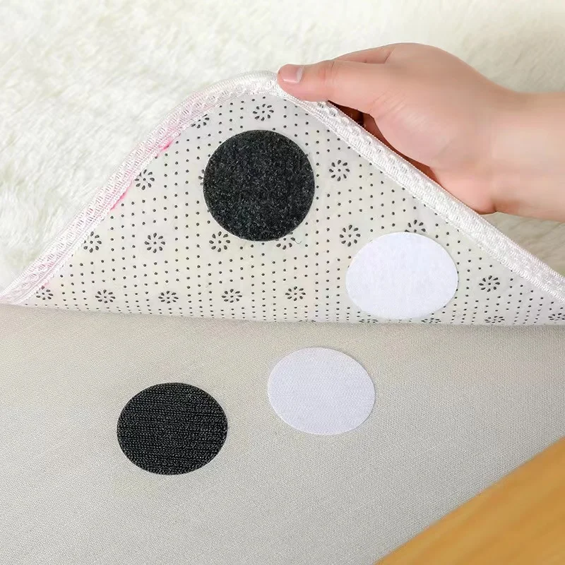 5-30Pairs 60mm Strong Self Adhesive Fastener Dots Stickers Adhesive Tape For Bed Sheet Sofa Mat Carpet Anti Slip Mat