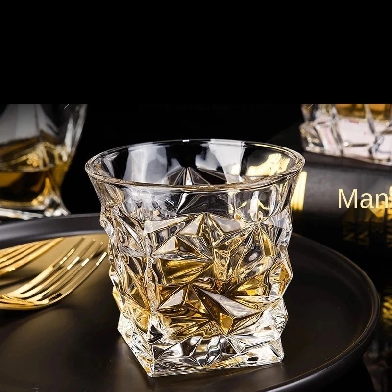 Crystal Whiskey Glass Cup For the Home Bar Beer Water and Party Hotel Wedding Glasses Gift Drinkware