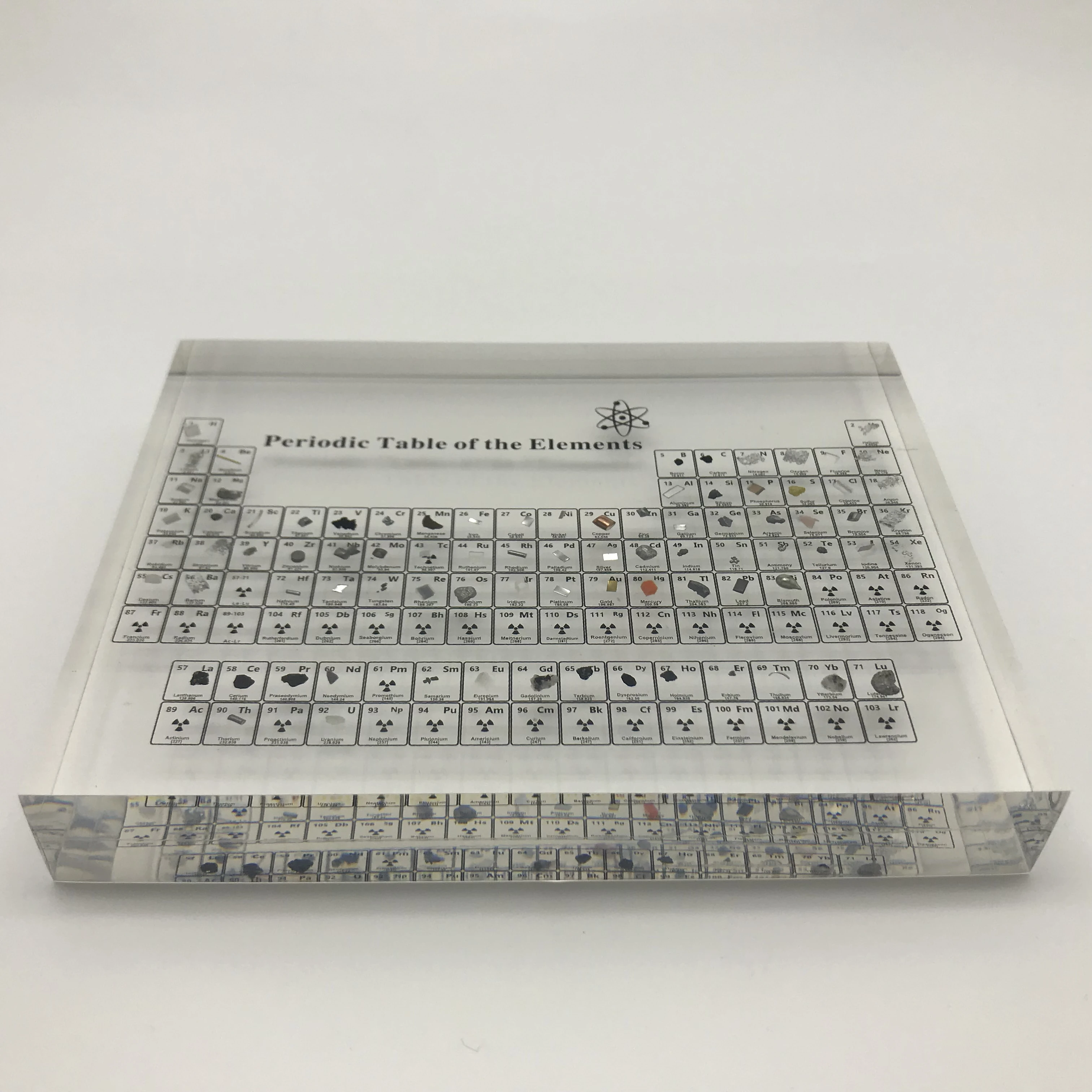 아크릴 원소 주기 표, 실제 원소 표시, 어린이 교육, 선생님 날 선물, 원소 주기 표