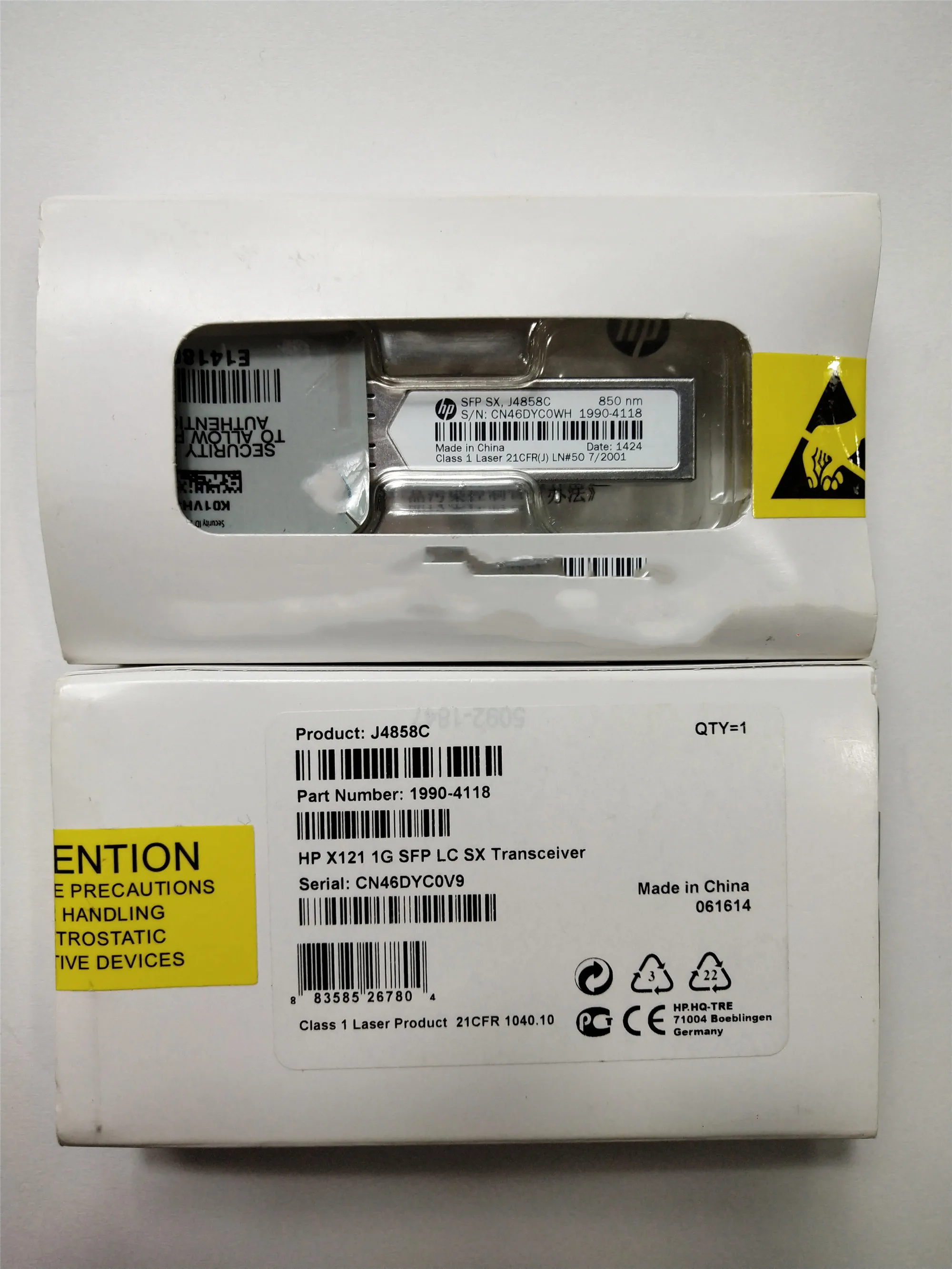 Module de fibre optique J4858C 100% nm 550m LC Gigabit multimode