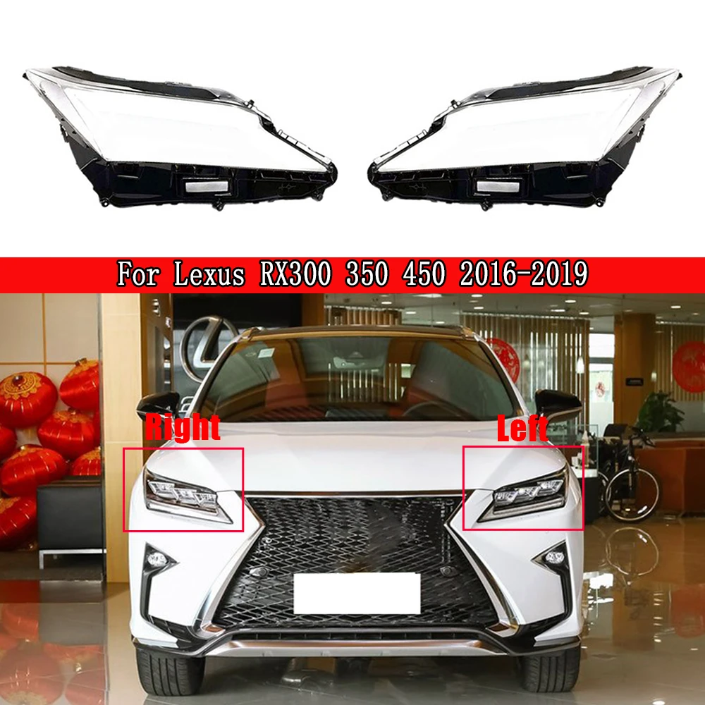 New Headlamp Cover Glass Lamp Shell Headlight Glass Lens Cover Transparent Lampshade For Lexus RX300 350 450 2016 2017 2018 2019