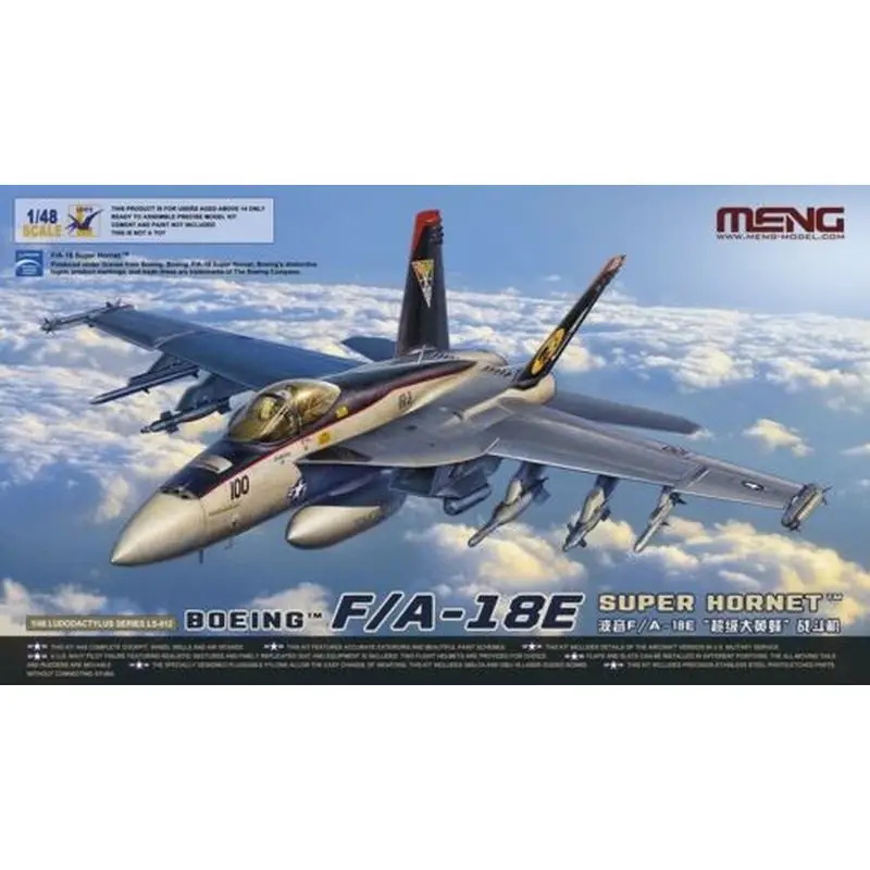 Meng Model LS-012 1/48 F/A-18E Super Hornet-Schaal Model Kit