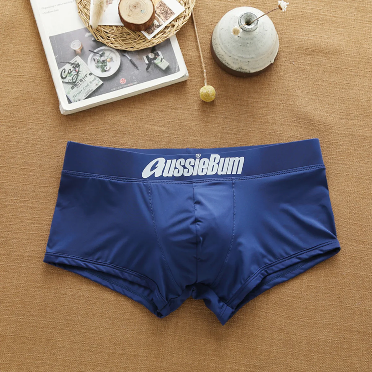 男性の下着ミルクシルク快適なスポーツボクサーaussiebum-m218バッグ