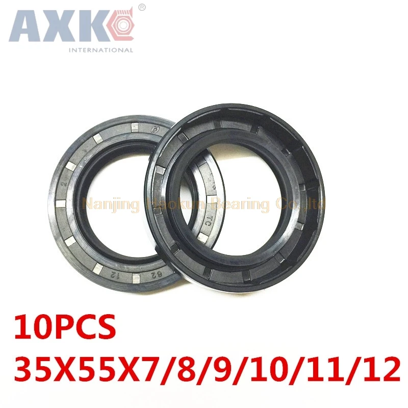 AXK 10pcs  TC 35x55x7 35x55x8 35x55x9 35x55x10 35x55x11 35x55x12  Skeleton Oil Seals  high-quality Seals Radial shaft seals