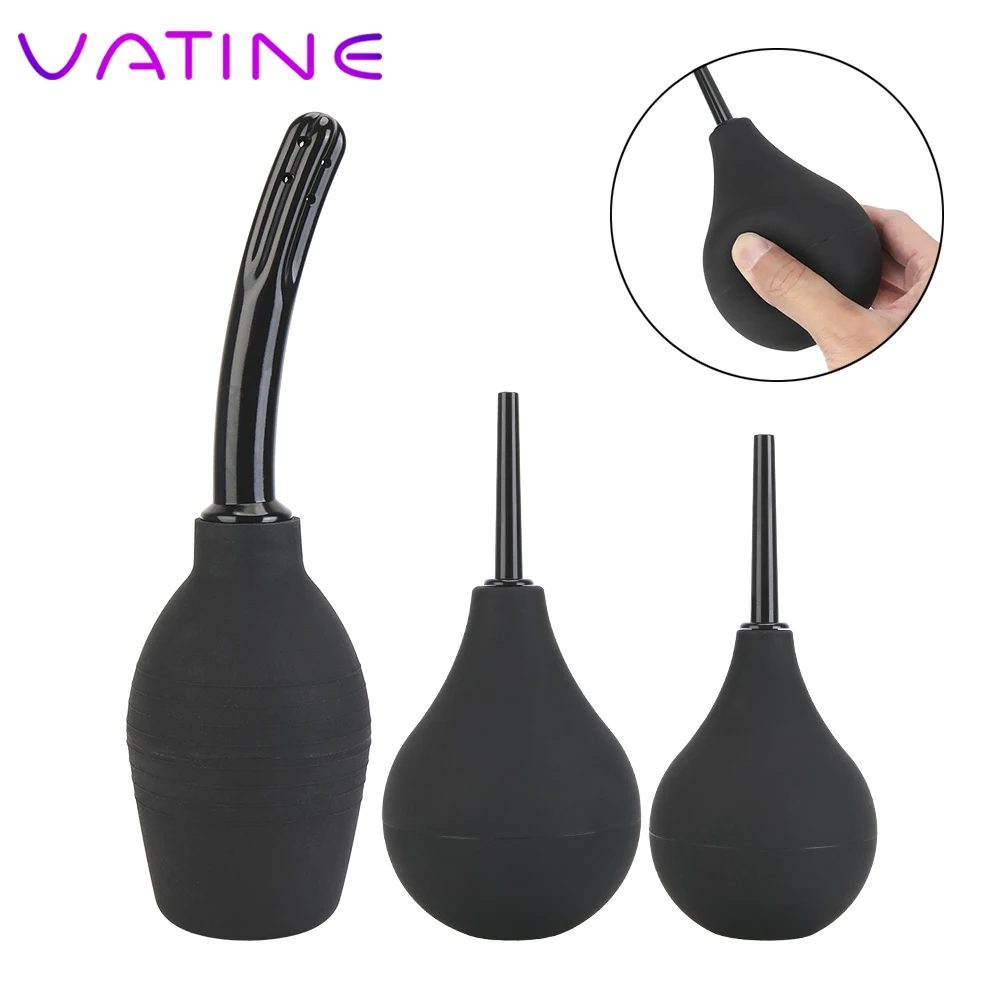 VATINE Enema Bulb Anal Cleaner Enema Cleaning Container Vagina Cleaner Douche Intimate Goods Anal Shower