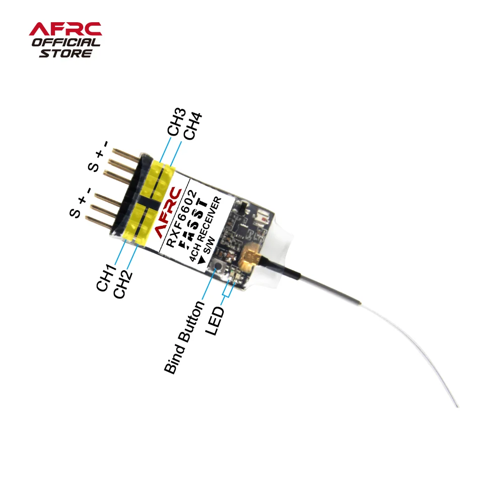 布団用AFRC-RXF6602ミニレシーバーFasst6ex、7c、TM-7、TM-8、t8fg、t10c、TM-10、t10cg、t12z、t12fg、TM-14、t14mz、t18mz