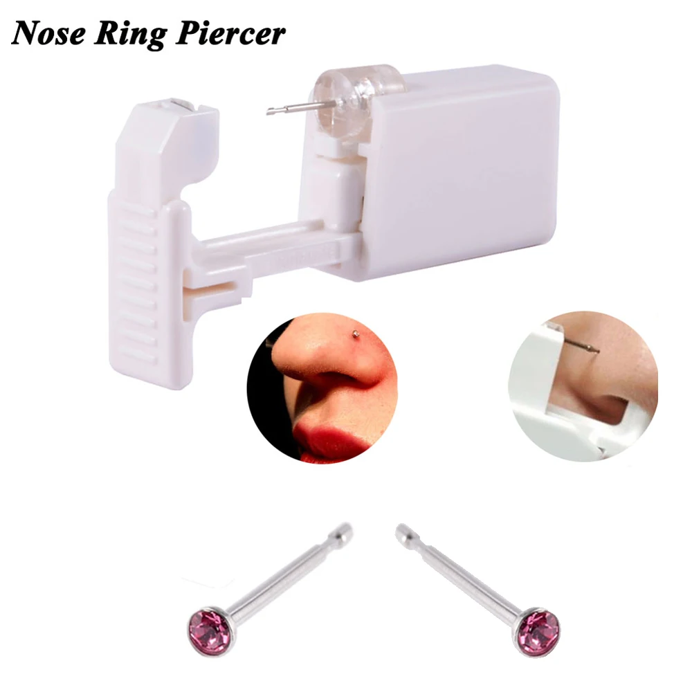 Disposable Safe Sterile Piercing Unit for Gem Nose Studs