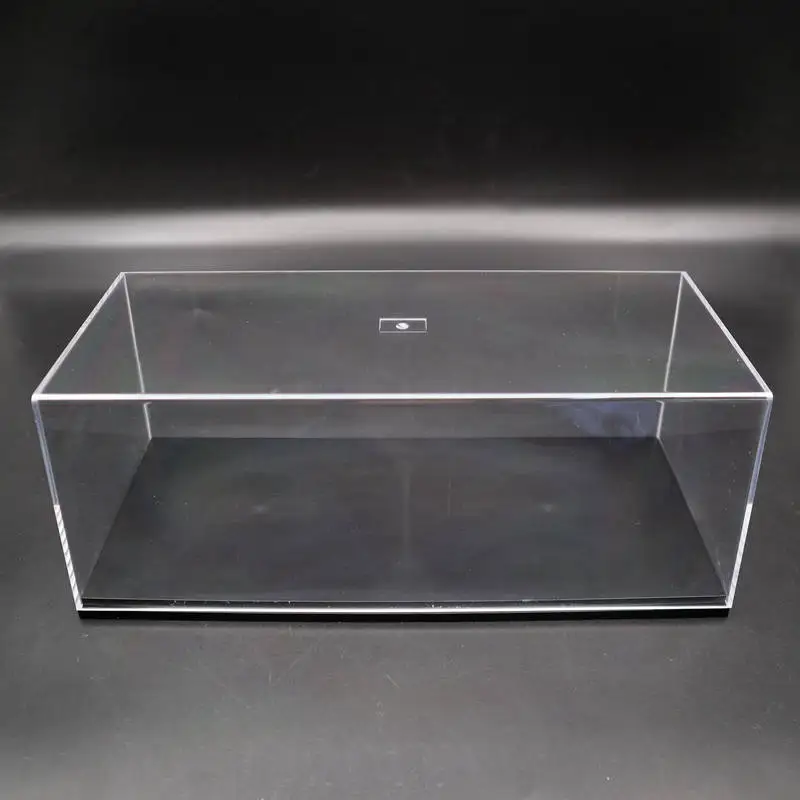 Models Car Clear Stand Acrylic Case Display box Transparent Dustproof with Black Base 1/64 1/43 1/32 1/18 1/24