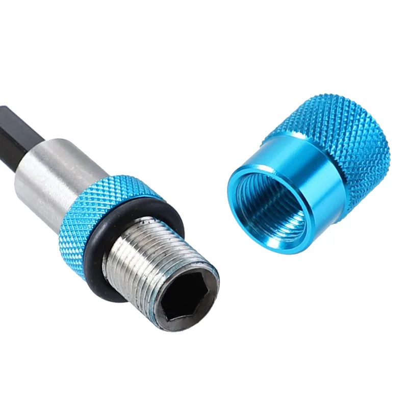 1/4" Inch 6.35mm Magnetic Hexagonal Handle Square Head Sleeve Rod Wind Batch Electric Sleeve Connection Conversion Extension Rod