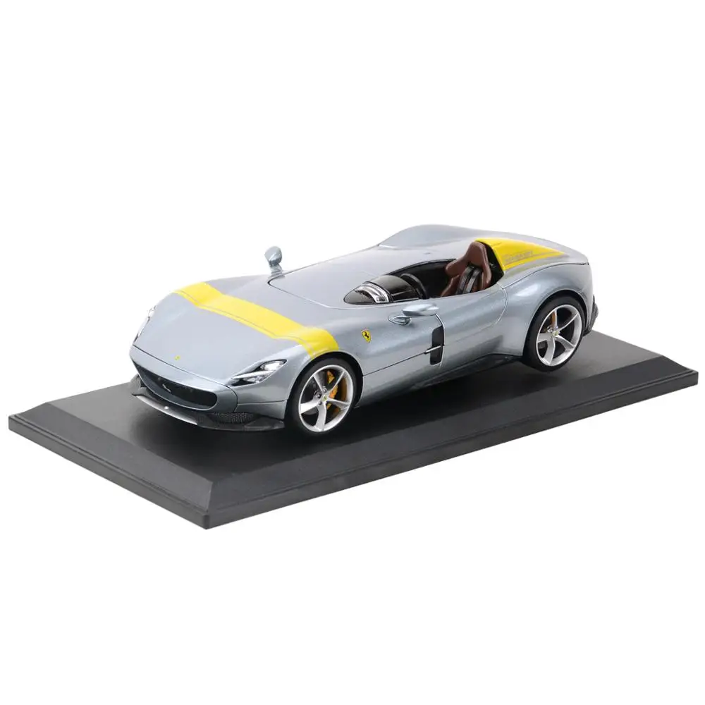 Bburago-coche deportivo Ferrari Monza SP1, vehículo fundido a presión estático, modelo coleccionable, juguetes de coche, 1:18