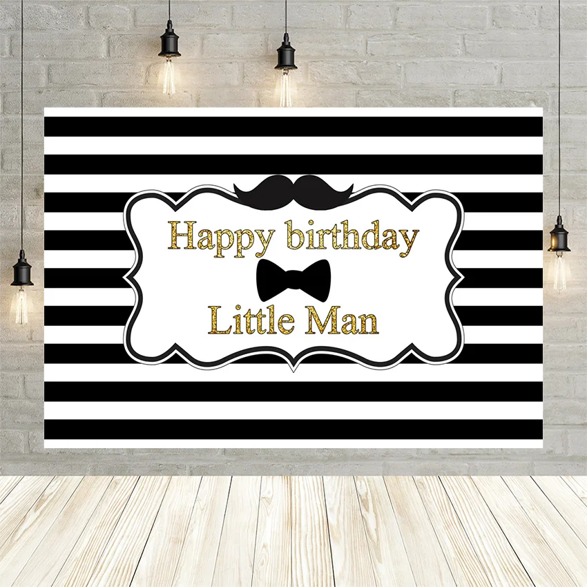 Avezano-Fondo de fiesta de cumpleaños en blanco y negro para fotografía de hombre y niño, decoración de retrato, cartel, Fondo de foto