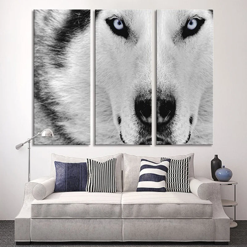 

3 Pcs Kit Snow Wolf Avatar POSTERS Canvas Painting Modern Home Decoration Living Room Canvas Print Painting Wall Decor Picture