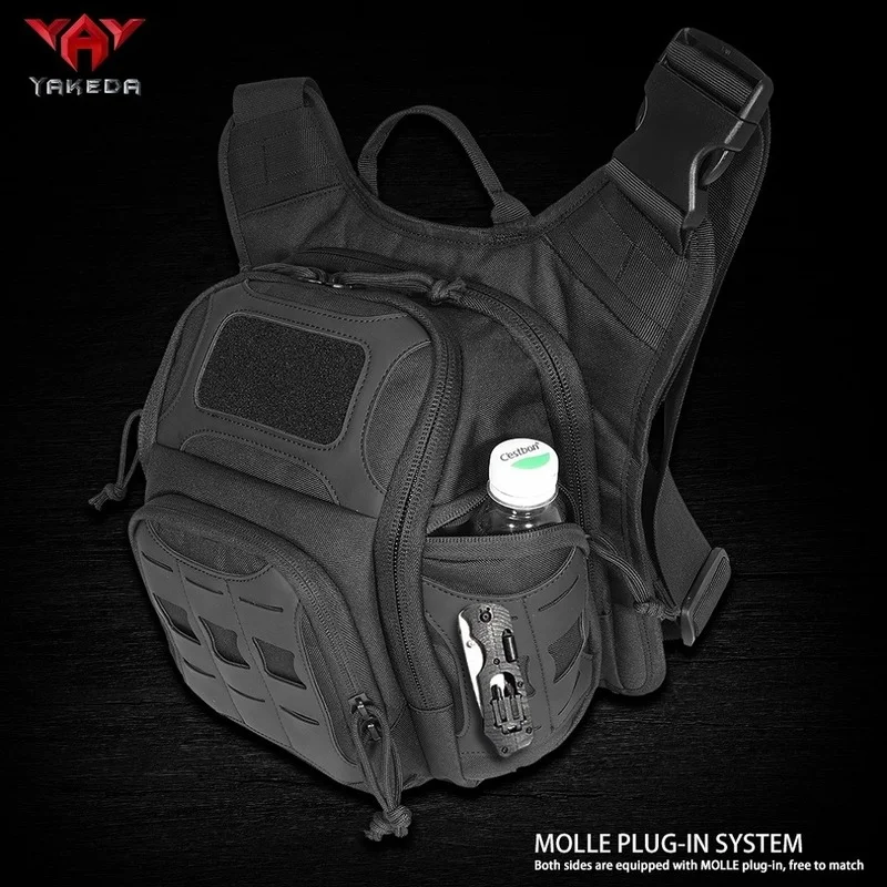 Bolsa de ombro no peito para esporte ao ar livre, Bolsas impermeáveis, Tactical Crossbody Bags, Caça Acessórios