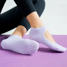 Women Pilates Socks Anti-Slip Breathable #3