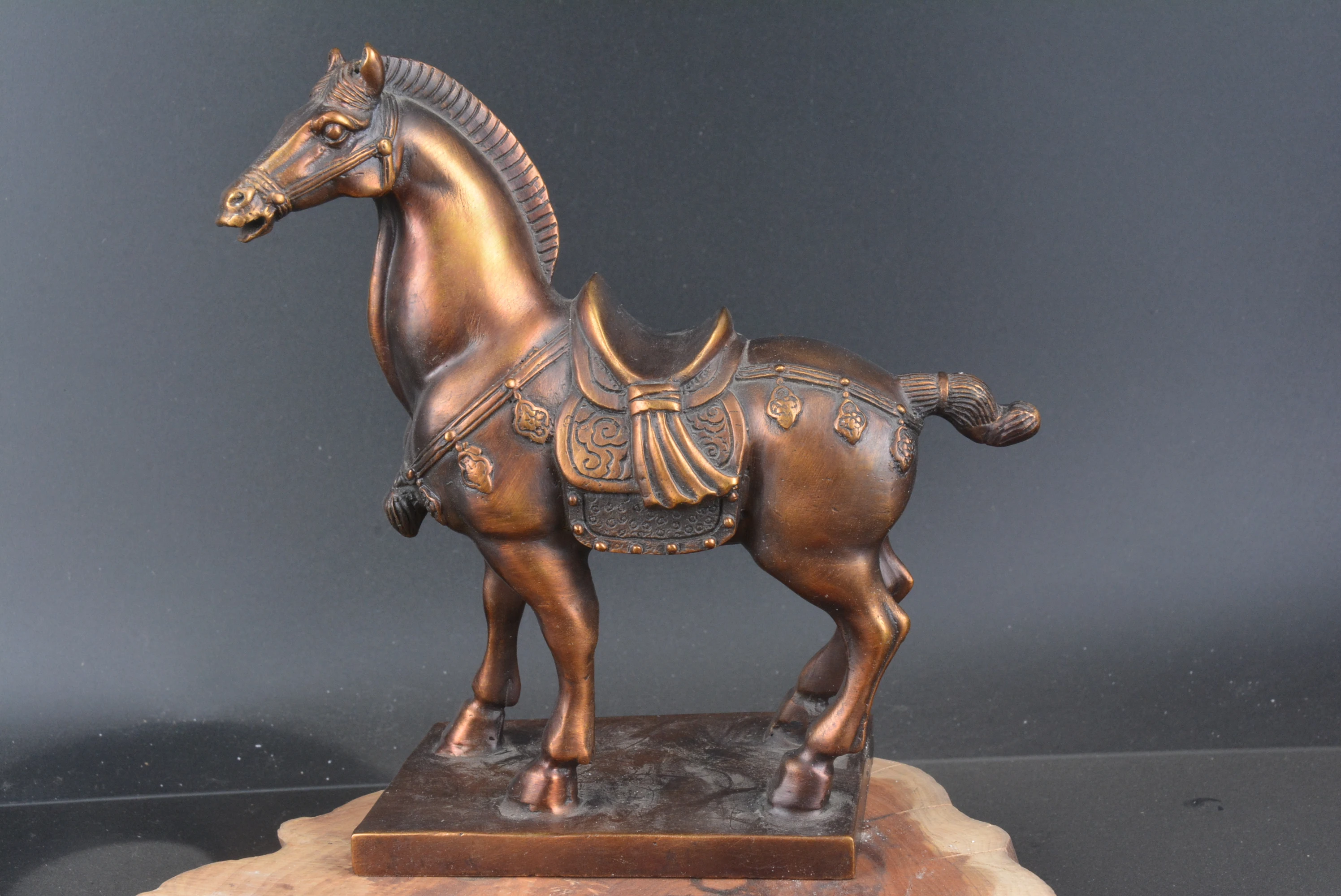 

Very rare Ming Dynasty copper horse statue,free shipping