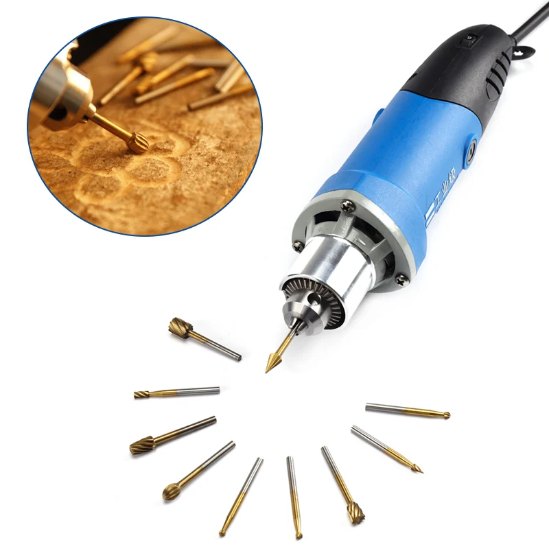 Variable Speed Dremel 480W Mini Electric Drill Engraving Polishing Machine Rotary Tool Wood Carving Milling Cutter Rasp File Etc