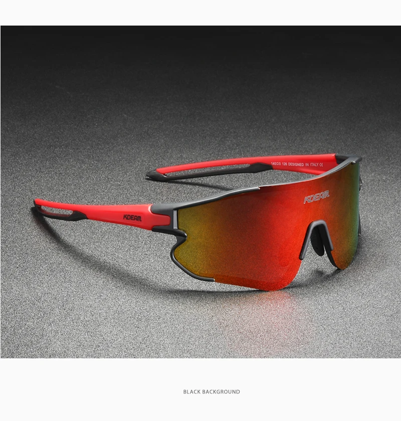 KDEAM Langlebige TR90 Herren-Sport-Sonnenbrille, polarisiert, kratzfest, 1,1 mm dick, Linsenbeschichtung, Sonnenbrille für Herren, KD0801 – Detail 19