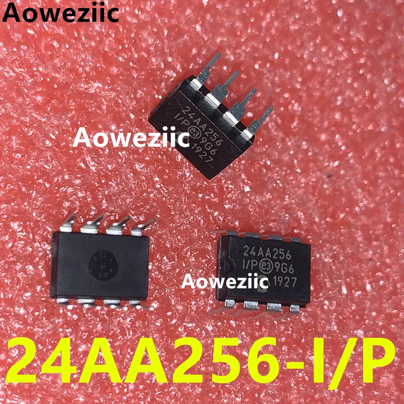 Aoweziic 5Pcs/Lot 24AA256-I/P 24AA256 Memory Chip IC EEPROM 256K I2C 400KHZ 8DIP New Imported Original