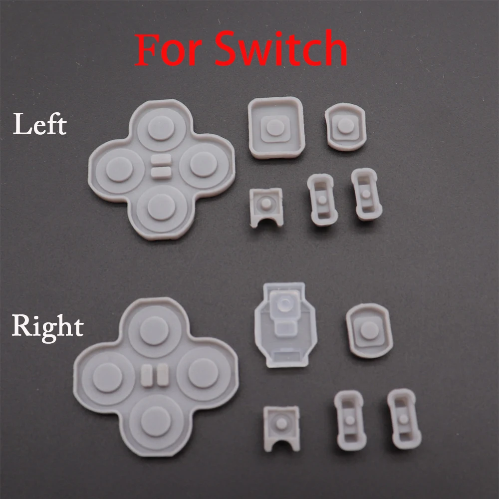 

For Nintendo Switch NS Joy-Con Left Right Controller Conductive Rubber Silicone Button Pad Kit For JoyCon Replacement