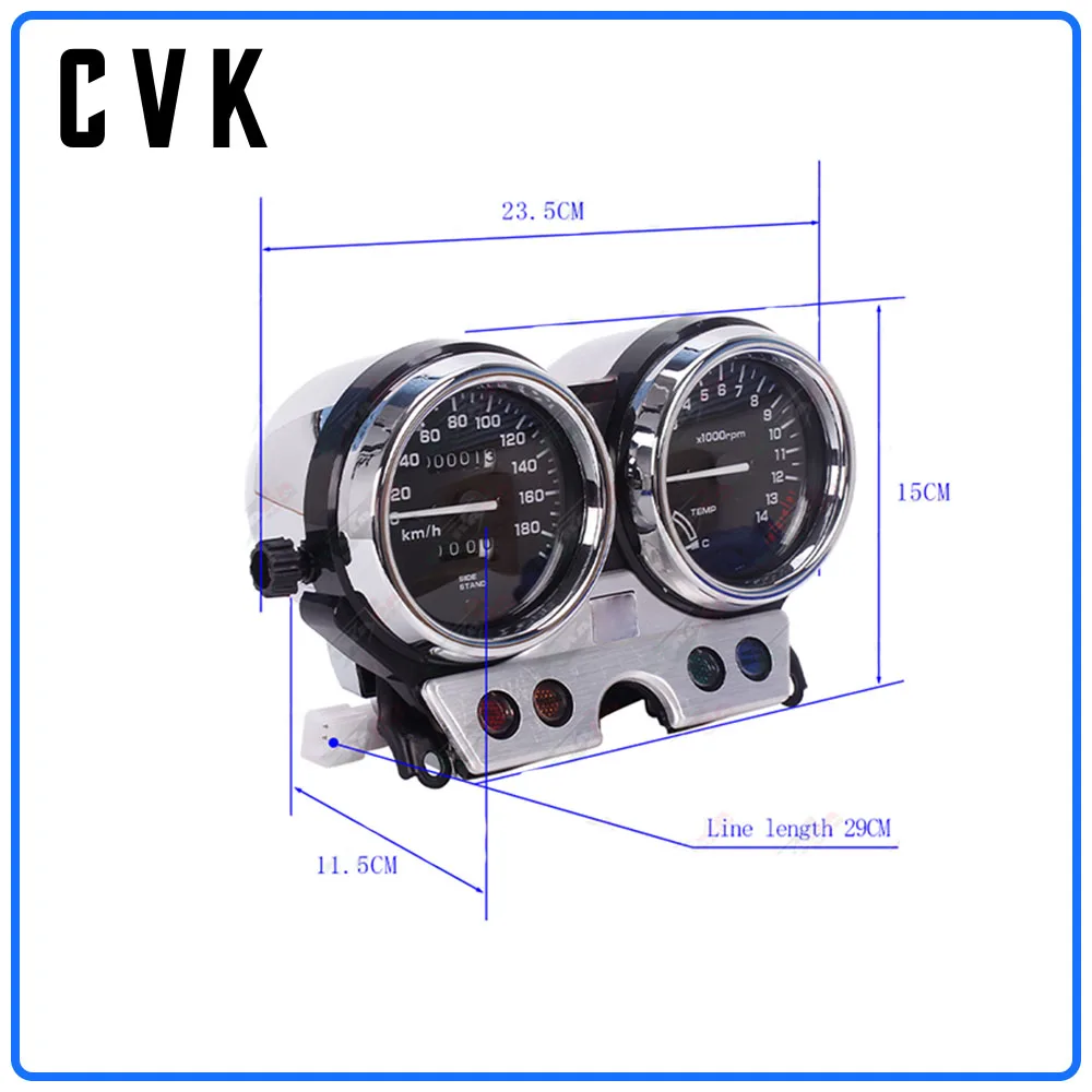 Cvk 器具アセンブリゲージメータークラスタスピードメーター走行距離計タコメータホンダ CB400 1992 1993 1994 CB400SF NC31 92-94