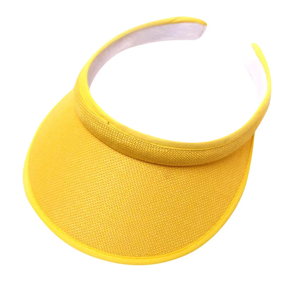 Summer Caps Sun Sports Visor Hat For Men Women Running Beach Baseball Caps Top Empty Solid Sports Tennis Golf Running Sunscreen