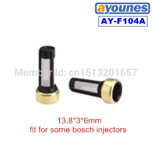 Free shipping 200pcs 13.8*6*3mm nylon micro fuel injector filter fit for Mitsubishi Montero Sport 3.0L repair kit  (AY-F104A)