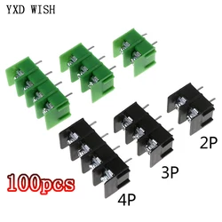 100pcs KF7.62 2Pin 3Pin 4Pin Can be Spliced Screw Terminal 7.62mm Pitch 300V 20A PCB Pluggable Terminal Block Connectors