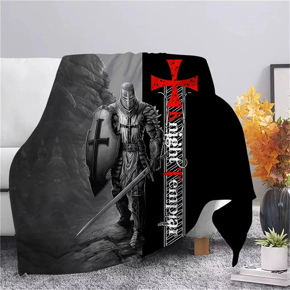 Norse Mythology Knights Templar Blankets Fashion Flannel Home Blanket Adult Home Bedspread Sofa Bedding Hiking Picnic Quilts