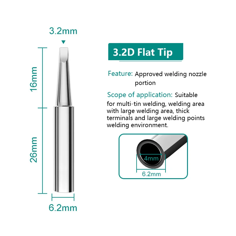 10PCS 인두팁 납땜 팁 무연 납땜 인두 팁 900M Serise 스팅 용접 도구 1.3K 1.8K 1.2D 1C B I