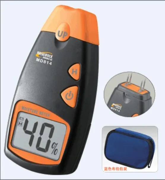 Tester di legno 5 ~ 40% del Tester di umidità di Digital 4 pin di 10 pz/lotto MD-814
