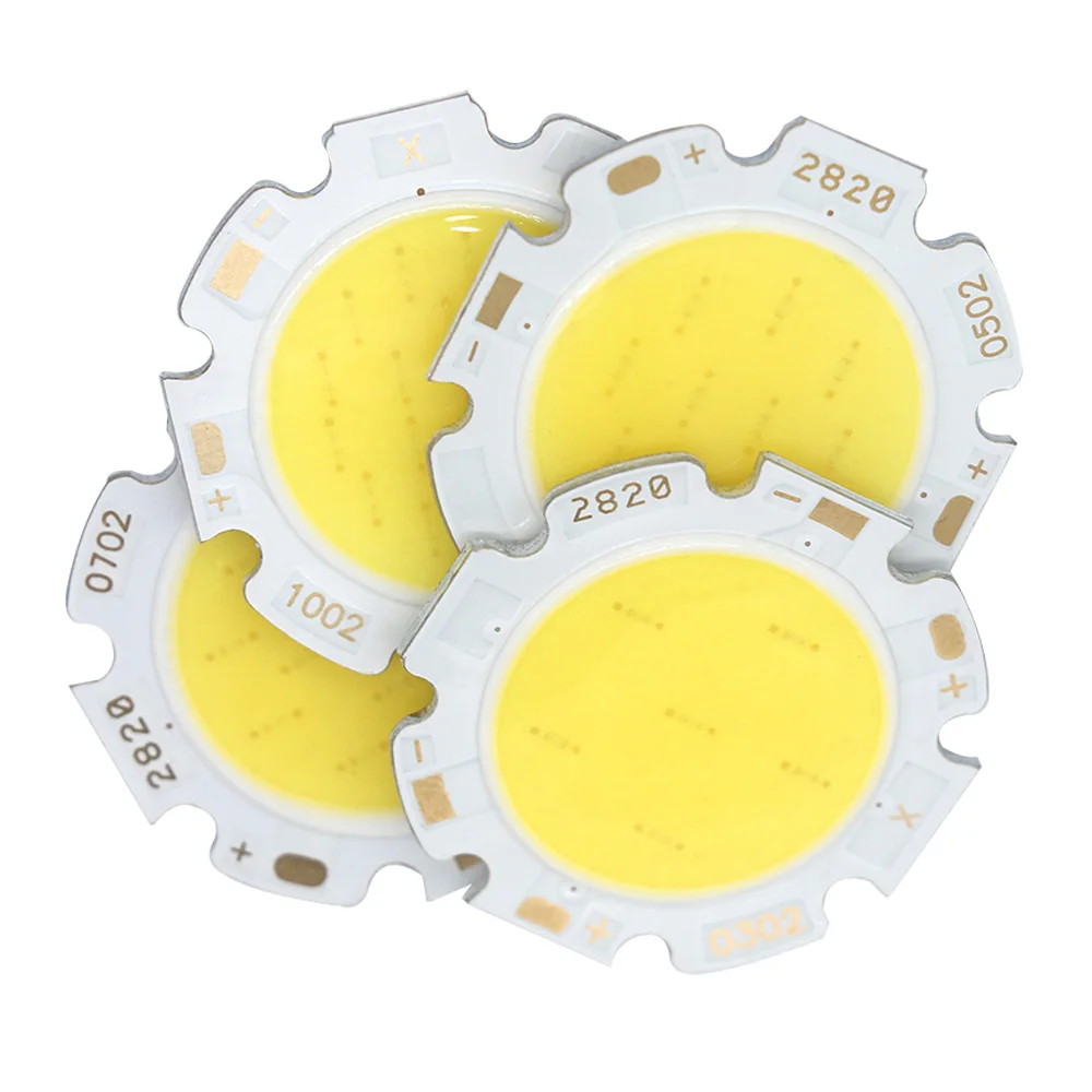 Imagem -06 - Cob Chip Diodo Emissor de Luz Grânulos de Led Cob Chip 3w 5w 7w 10w 2828 Cri80 Quente Natural Branco para Lâmpada de Led Faça Você Mesmo Peças 10