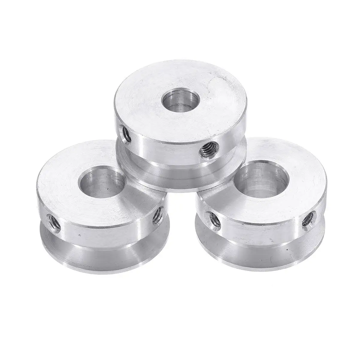 4-16mm Pulley 30mm Aluminum Alloy Single Groove Fixed Bore Pulley Wheel for Motor Shaft 6mm Belt