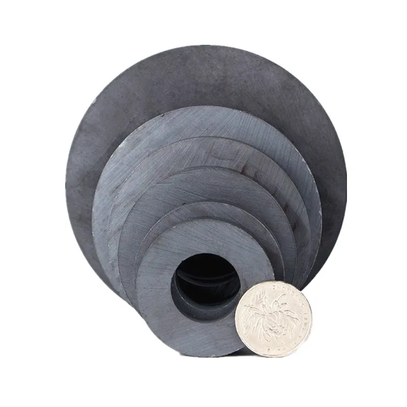 Imagem -04 - Ímã Cerâmico Redondo Preto do Orador 100*10 10060x10 mm do Ímã 100x10 mm da Ferrite do Anel de Peças Furo 60 mm Ímã Permanente 100 mm x 10 mm