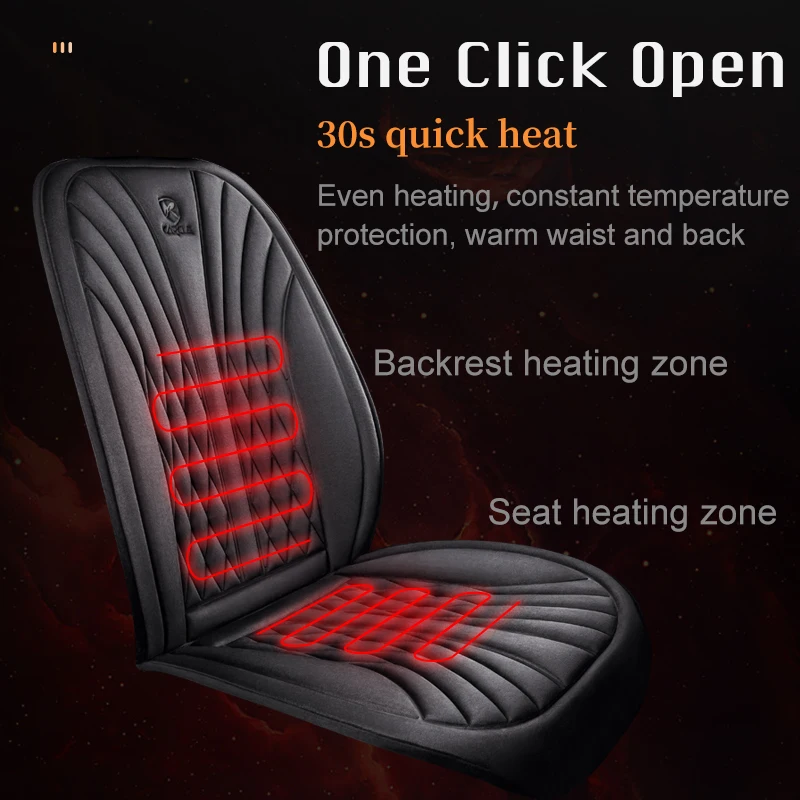 Karcle Car Seat Cover Car Seat Heating Pad Heated Car Seat Cushion Car Seat Heater Pad Car Protective Cover Auto Parts