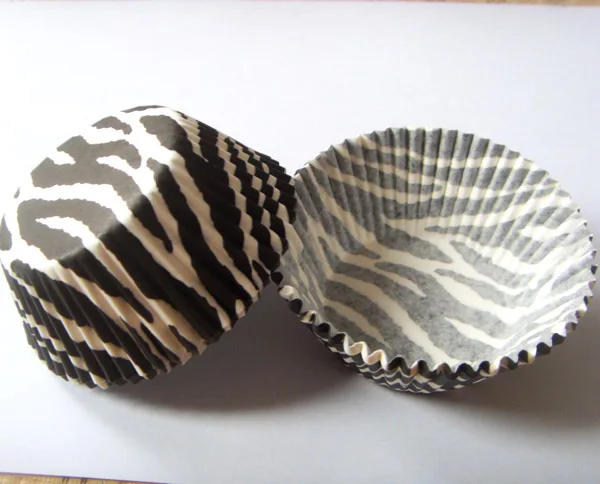 50X Birthday Cupcake Liners rainbow white cow zebra leopard animal Camouflage muffin baking Cup cake molds holder baby shower