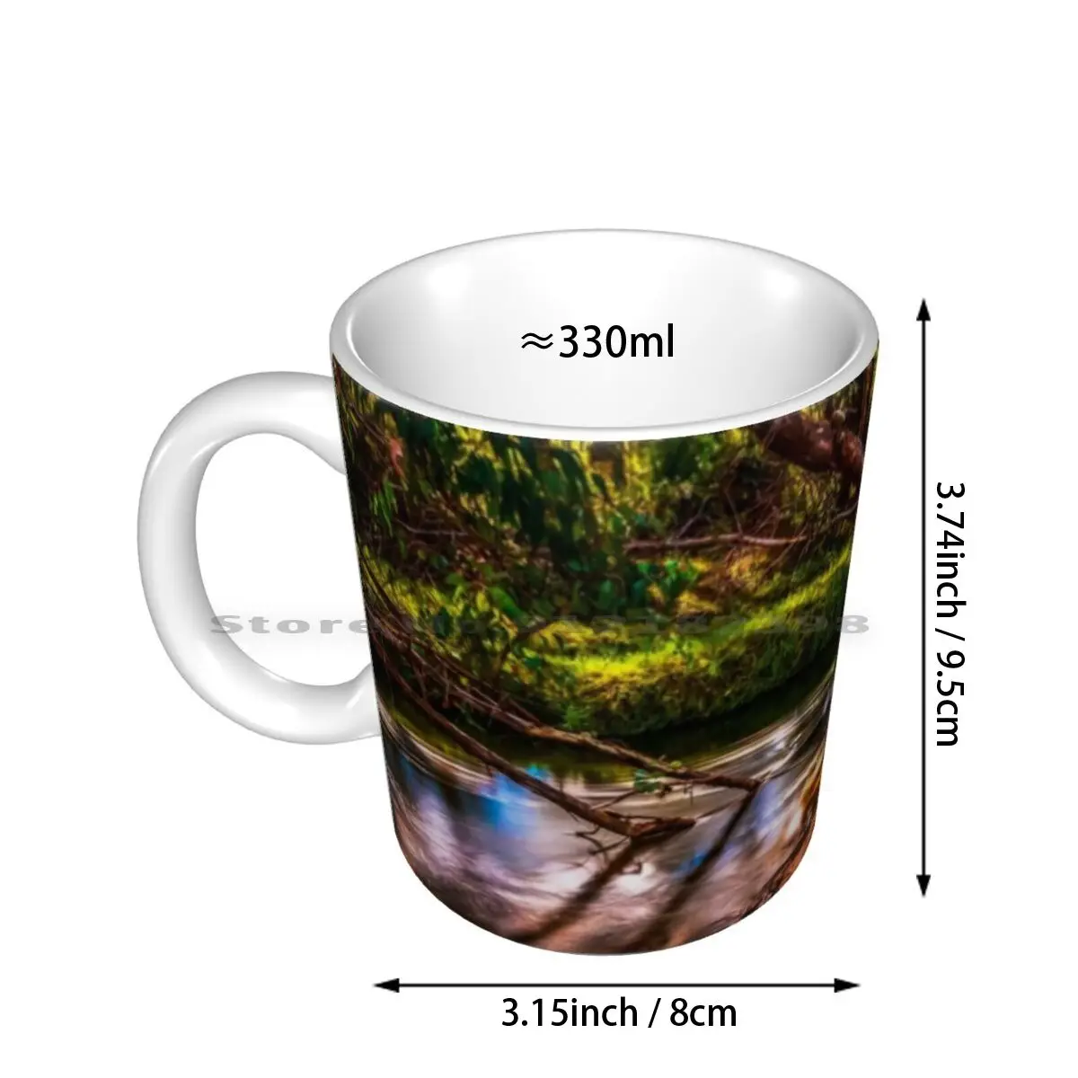 Nobby's Falls Ceramic Mugs Coffee Cups Milk Tea Mug Autumn Wild Beauty River Country Creative Trending Vintage Gift Bottle Cup