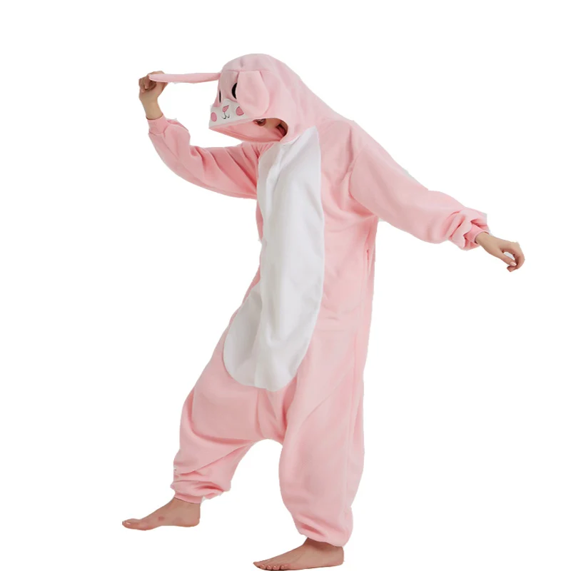 Pijama de Invierno para mujer, mono de fiesta Páscoa, Cores, Novidade, Adultos, Coelho, Homens, Cosplay, Animais, Onesies, Raccoon, Kigurumi