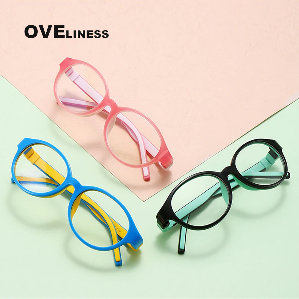 

Anti Blue Light Kids Glasses frame Children Boy Girls Computer Optical Reflective Blocking Eyeglasses UV400 eyewear Spectacles