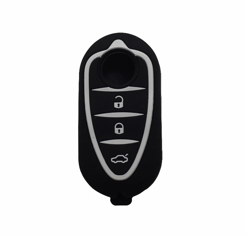 Cocolockey-funda de silicona para llave de coche, carcasa para Alfa Romeo 4C Mito Giulietta Mito 159 GTO GTA Flip, mando a distancia